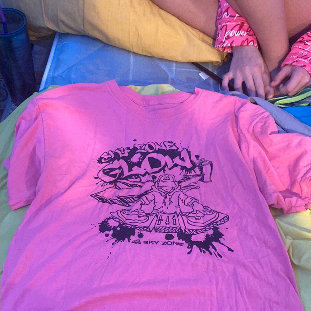 Bright Pink Short Sleeve Graphic Tee